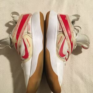 Nike React Hyperset Women's Size 10.5 White Red Volleyball Athletic Shoes Strap